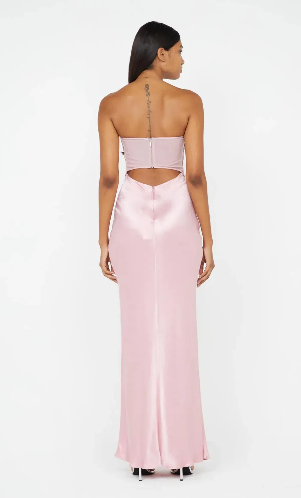 Bec & Bridge Halle Strapless Dress in Dusty Pink Size 6 - Image 4