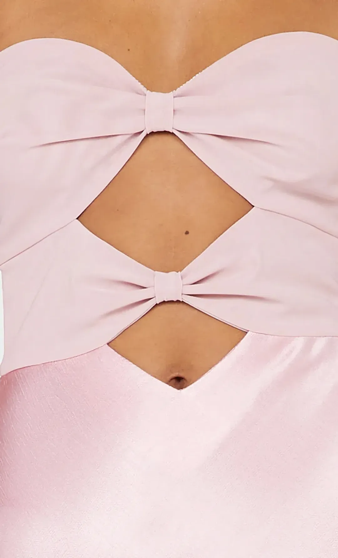 Bec & Bridge Halle Strapless Dress in Dusty Pink Size 6 for rent on The Volte - main image