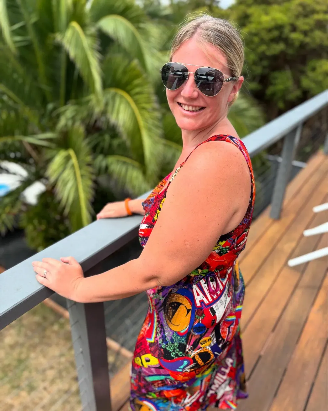 Camilla Bias Slip With Wide Strap in Radical Birth Print Size L (AU 14) for rent on The Volte - main image