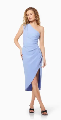Elliatt One Shoulder Anita Midi Dress Cornflower Blue Size XS / AU 6 for rent on The Volte - image 5