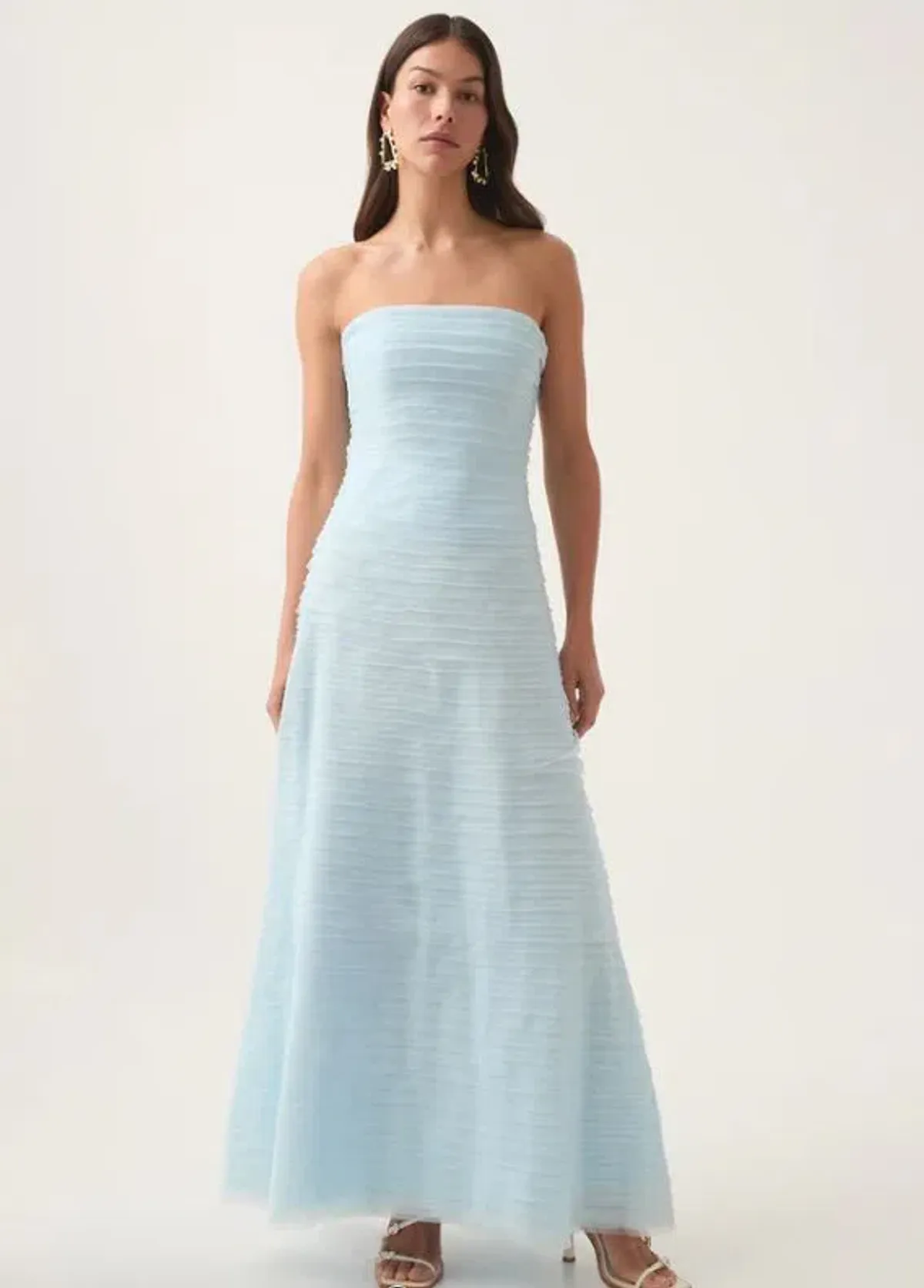 Aje Soundscape Maxi Dress in Blue Size 6 for rent on The Volte - main image