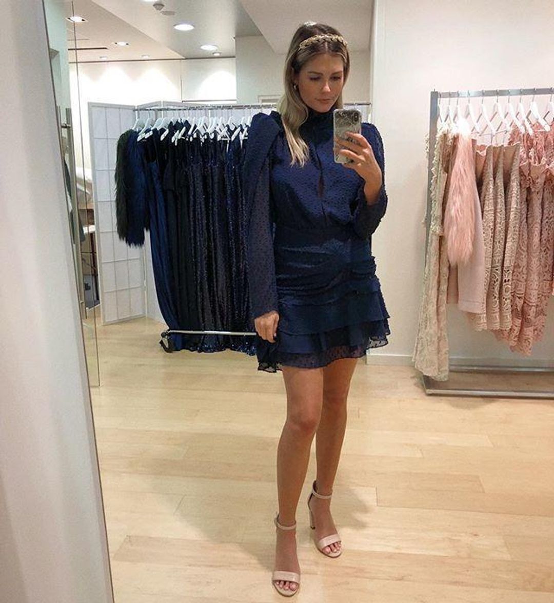 Camilla And Marc Evelyn Dress Navy Size 14 for rent on The Volte - main image