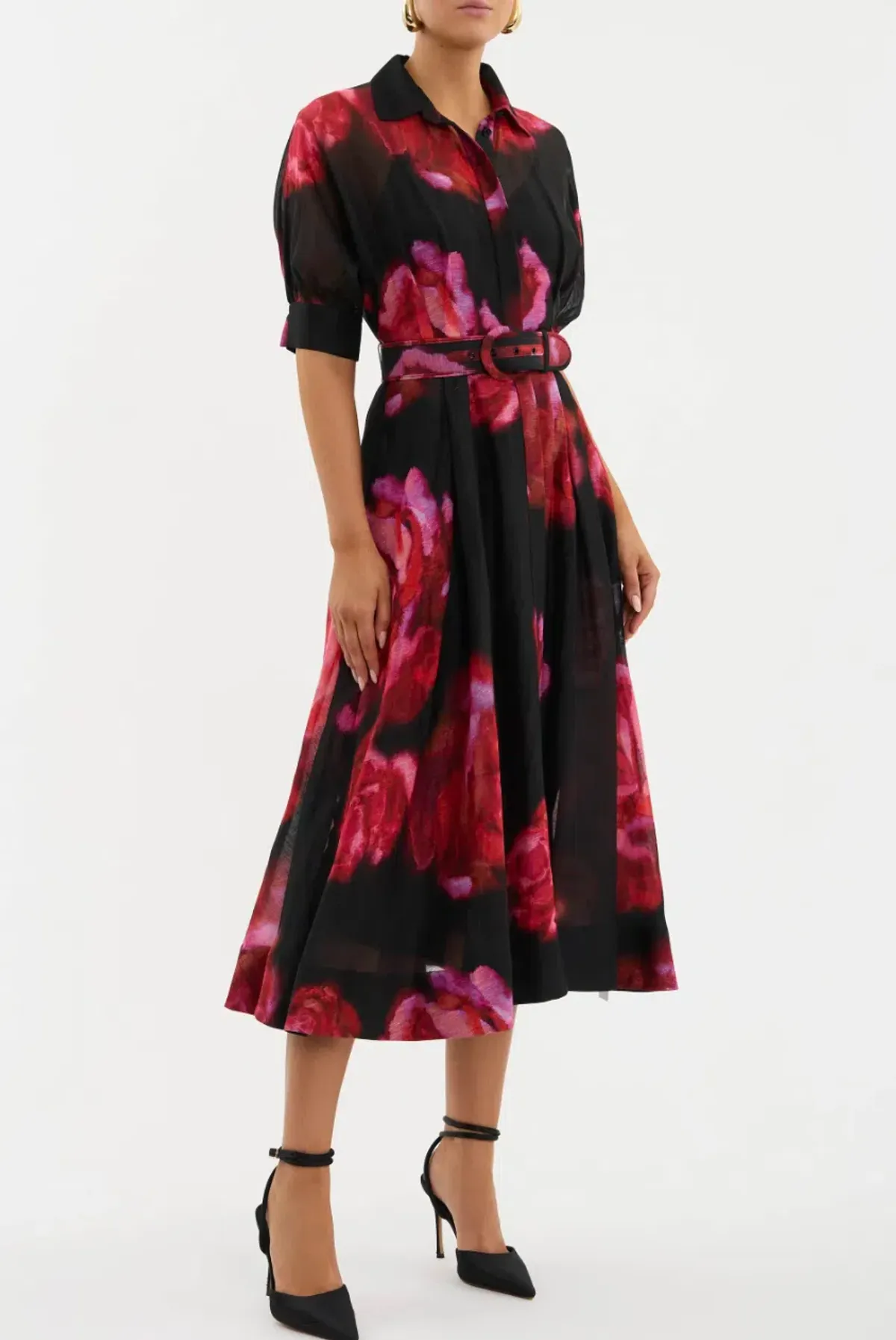 Rebecca Vallance Rosina Midi Dress Floral Size 18 - Image 4