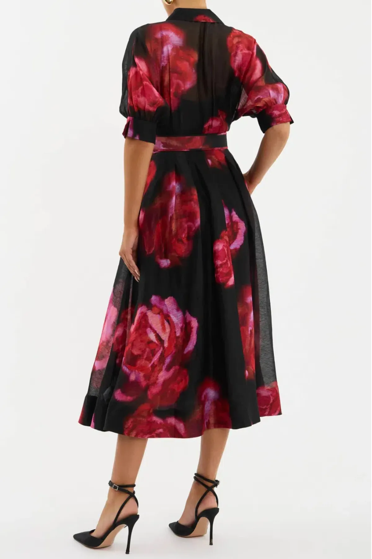 Rebecca Vallance Rosina Midi Dress Floral Size 18 - Image 3