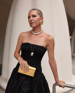 Aje Violette Bubble Hem Maxi Dress Black Size 16 for rent on The Volte - image 2