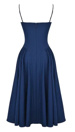 House of CB Samaria Corset Sundress in French Navy Size 6/XS for rent on The Volte - image 4