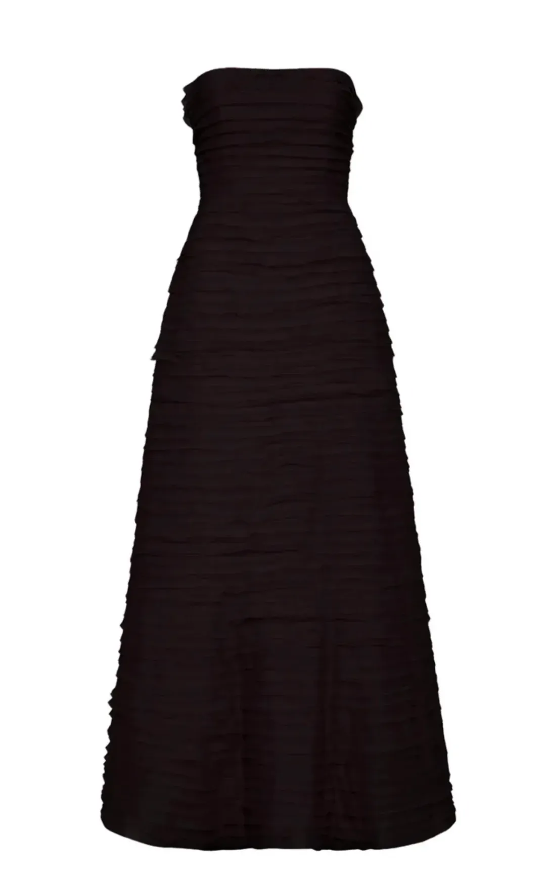 Aje Soundscape Maxi Dress Black Size 10 for rent on The Volte - main image