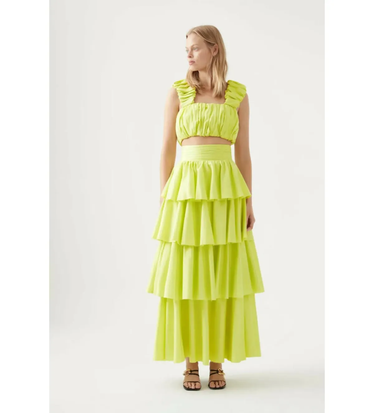 Aje Medina Set in Lime Green Size 6 - Image 1