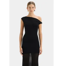 Sir the Label Indigo Twist Dress in Black Size 1 / AU 8 for rent on The Volte - image 2