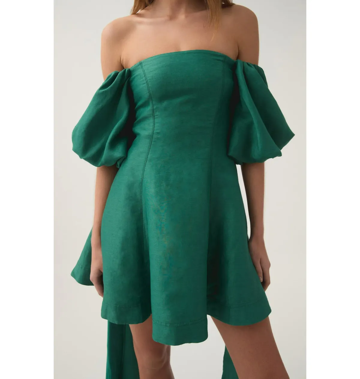 Aje Incarnation Mini Dress Emerald Size AU 8 - Image 2