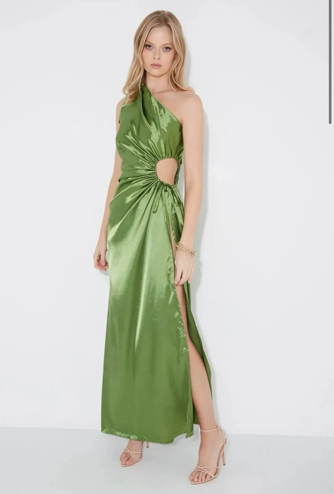 SONYA MODA Nour Maxi Dress Olive size 12 for rent on The Volte - main image