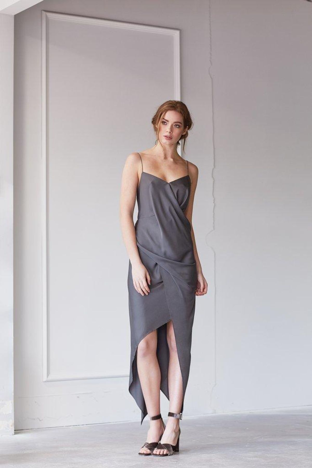 One Fell Swoop - June Dress in Khaki - Image 1