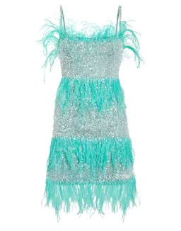 Rachel Gilbert Frenchy Mini Dress Blue Size 10 for rent on The Volte - image 8