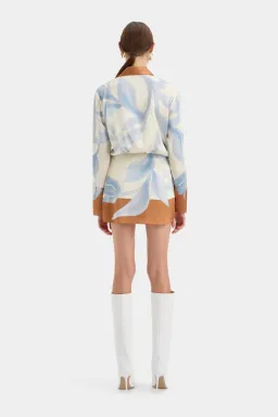 Sir The Label Sorrento Shirt Mini Dress In Sciarpa Print Size 0 / AU 6 for rent on The Volte - image 3