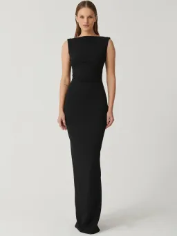 Effie Kats Verona Gown Black Size 12 for rent on The Volte - image 1
