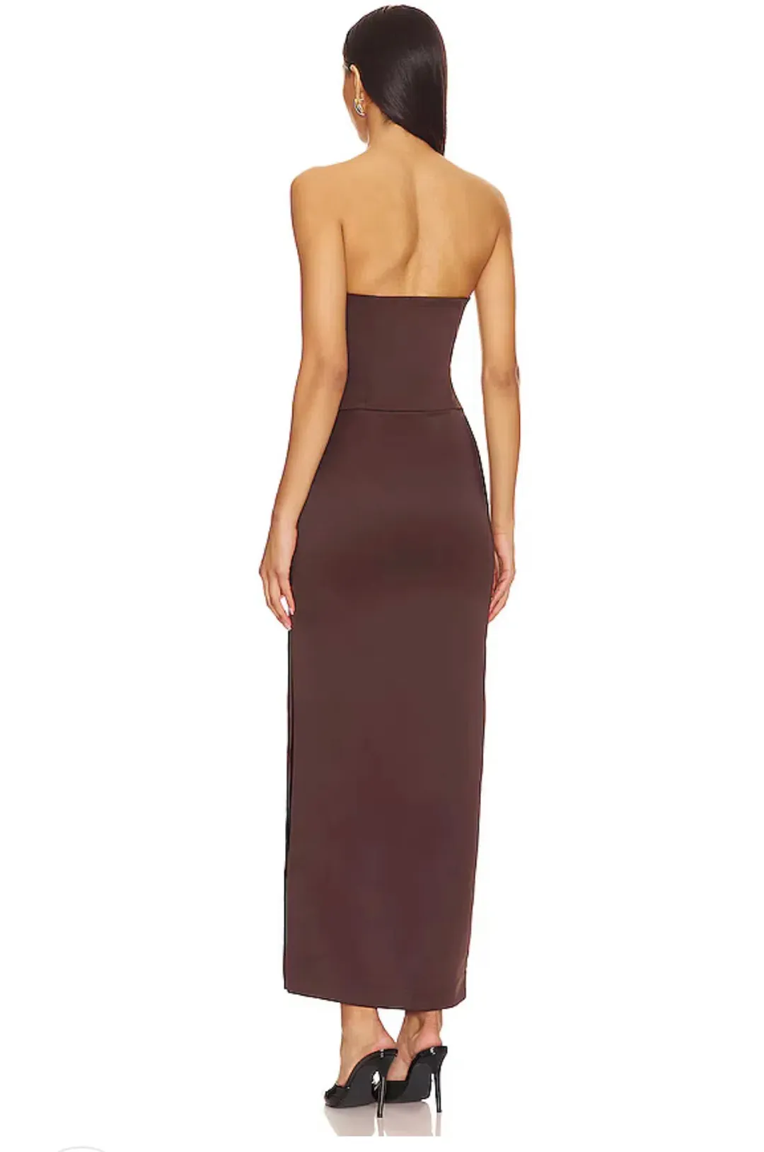 Bec & Bridge Jones Strapless Maxi Dress Cocoa Size 6 for rent on The Volte - main image