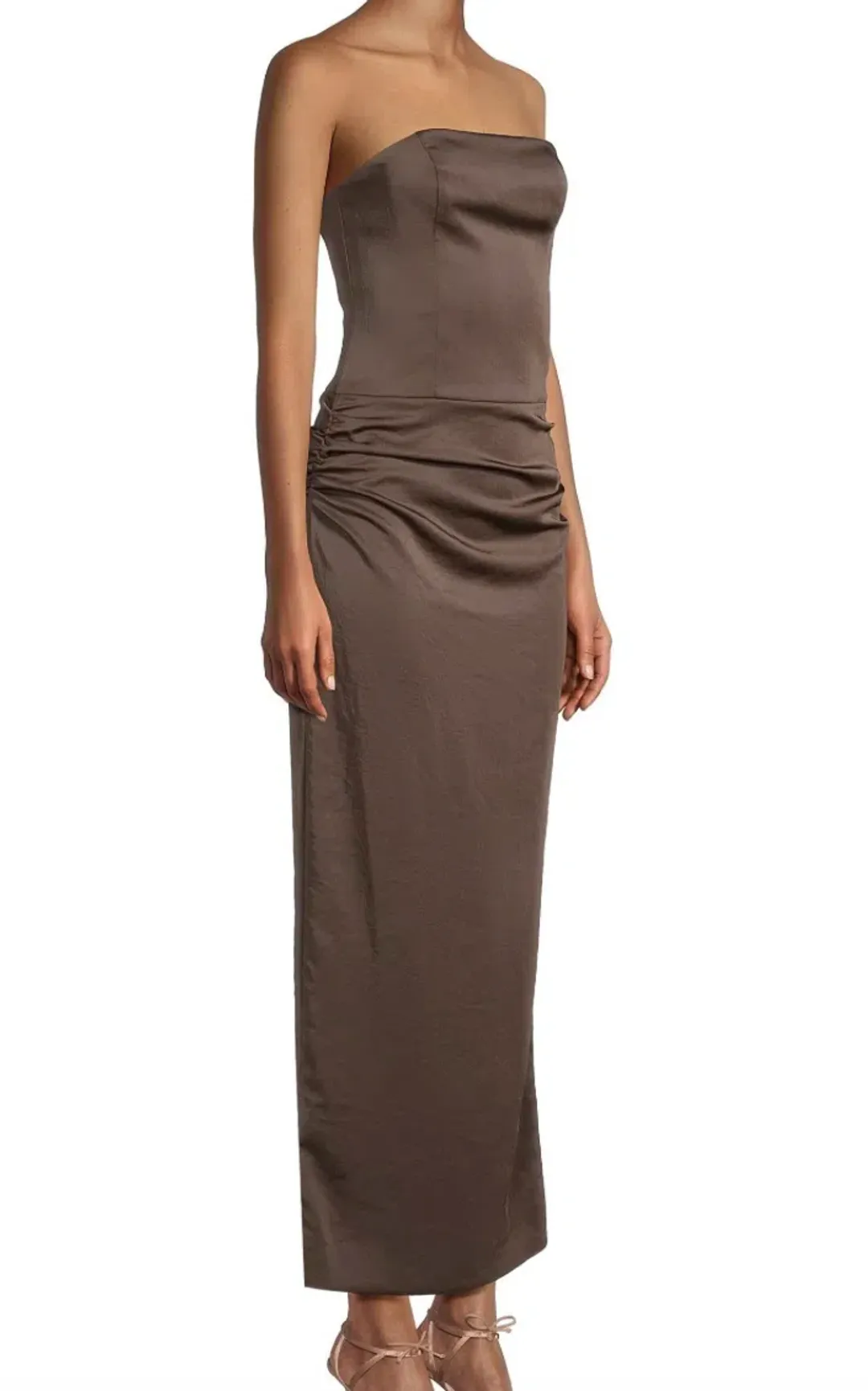 Bec & Bridge Jones Strapless Maxi Dress Cocoa Size 6 for rent on The Volte - main image