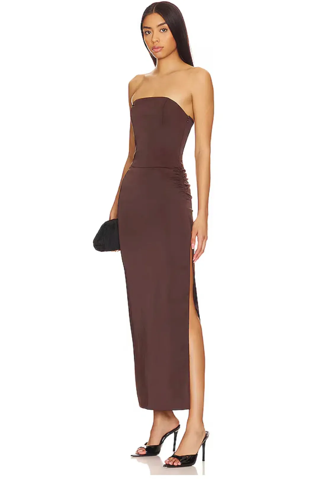 Bec & Bridge Jones Strapless Maxi Dress Cocoa Size 6 for rent on The Volte - main image