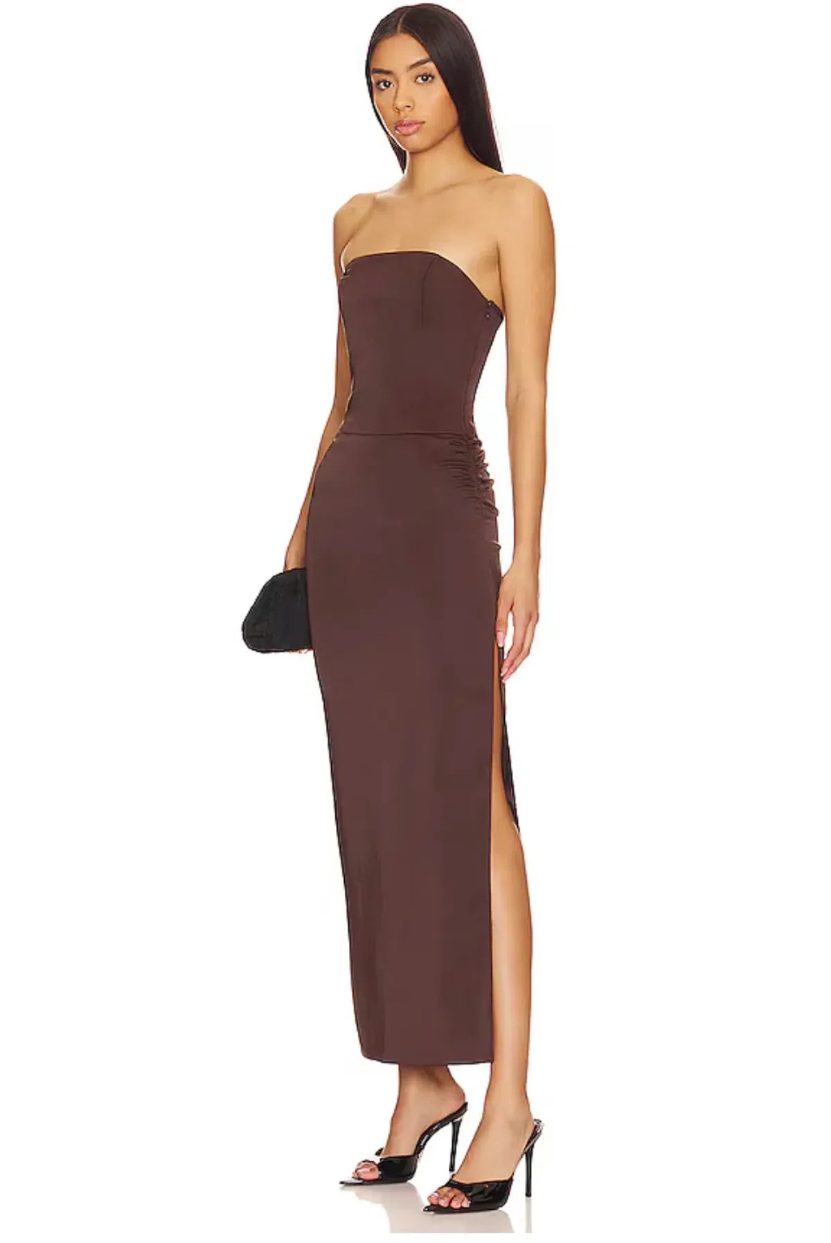 Bec & Bridge Jones Strapless Maxi Dress Cocoa Size 6 - Image 2