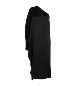 Anine Bing Black Silk Rowan Midi Dress Black Size 10 for rent on The Volte - image 3