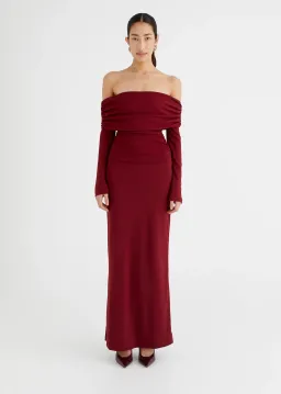 BENNI Lorena Maxi Dress Wine Size 8 for rent on The Volte - image 1