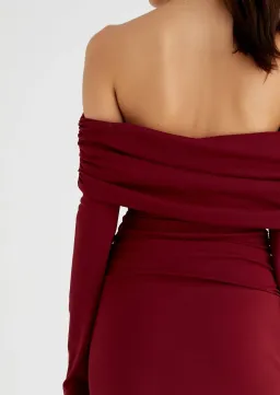 BENNI Lorena Maxi Dress Wine Size 8 for rent on The Volte - image 3