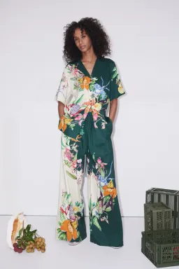 Alemais Aggie Shirt and Pant Set Floral Size 8 for rent on The Volte - image 1