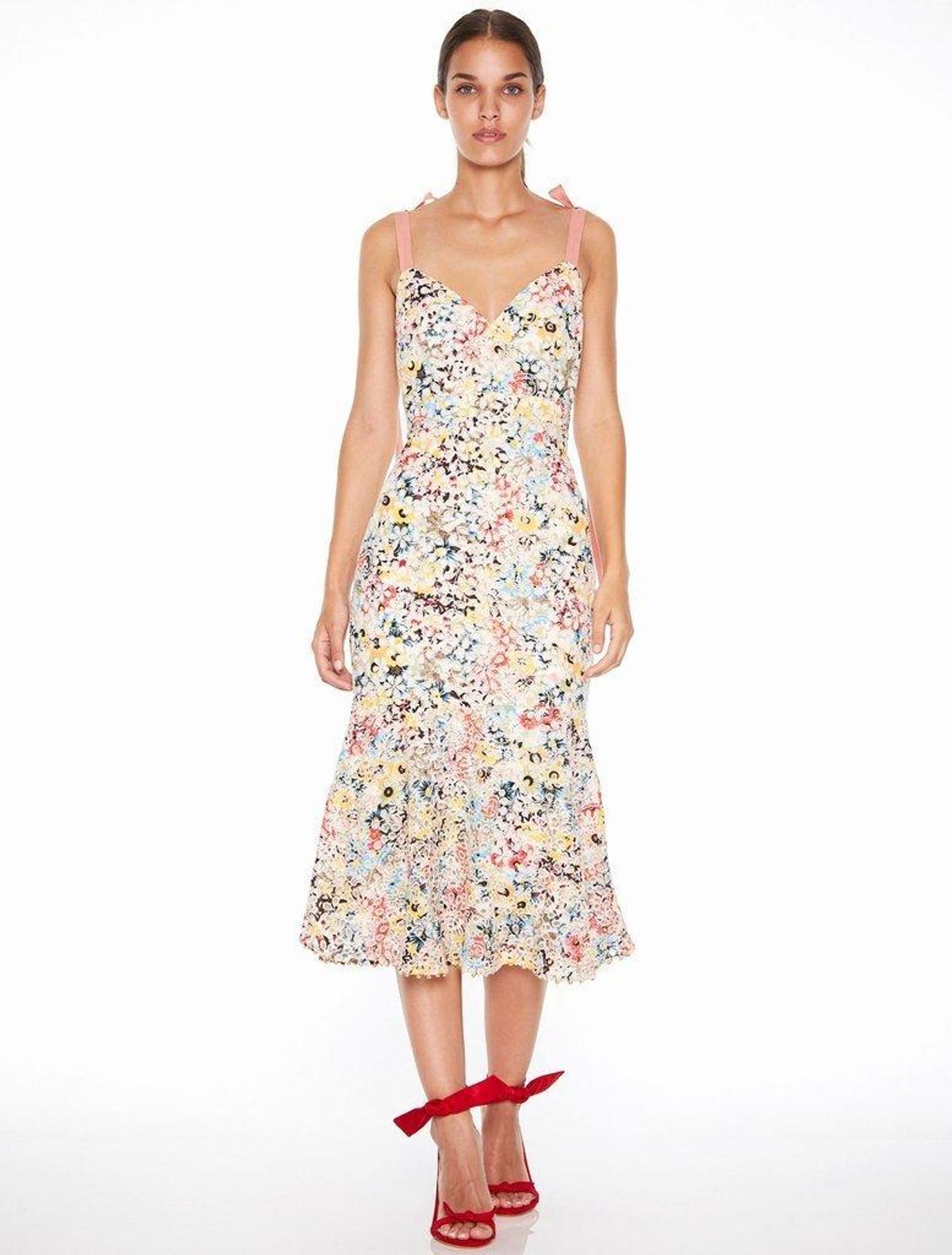 Talulah Bittersweet flounce midi dress - Size S - Image 1
