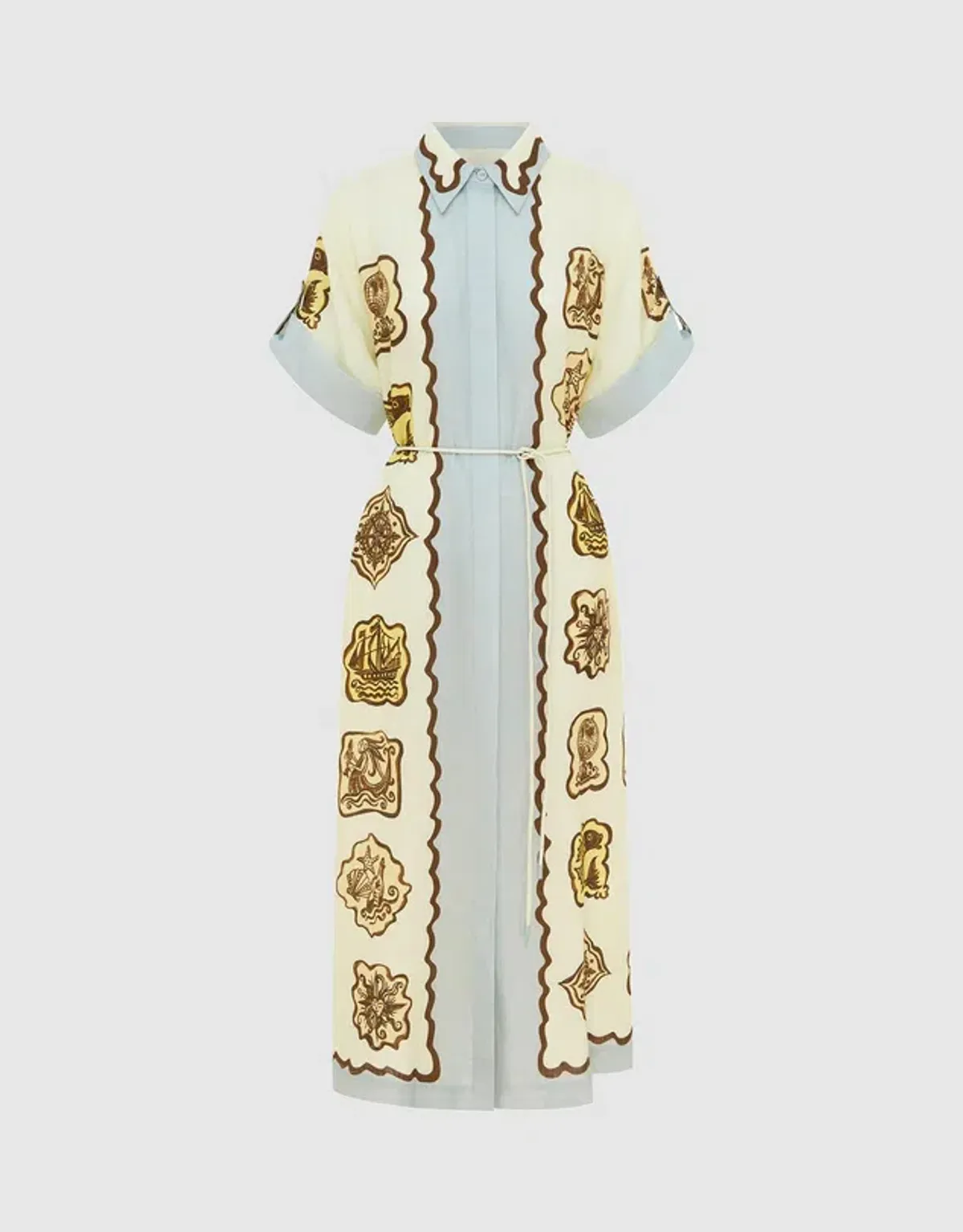 Alemais Relic Maxi Shirtdress Print Size AU 14 - Image 4