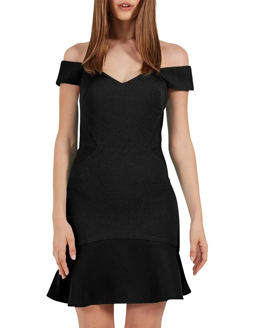 Rebecca Vallance Anise Mini Dress Black Size 6 for rent on The Volte - main image