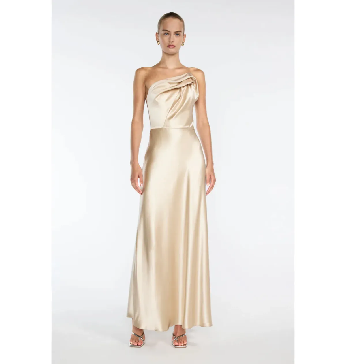 Manning Cartell Show Me Love Strapless Gown Champagne Size AU 10 - Image 2