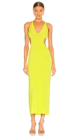 Dion Lee V Neck Rope Dress Acid Yellow Size 8 for rent on The Volte - image 3