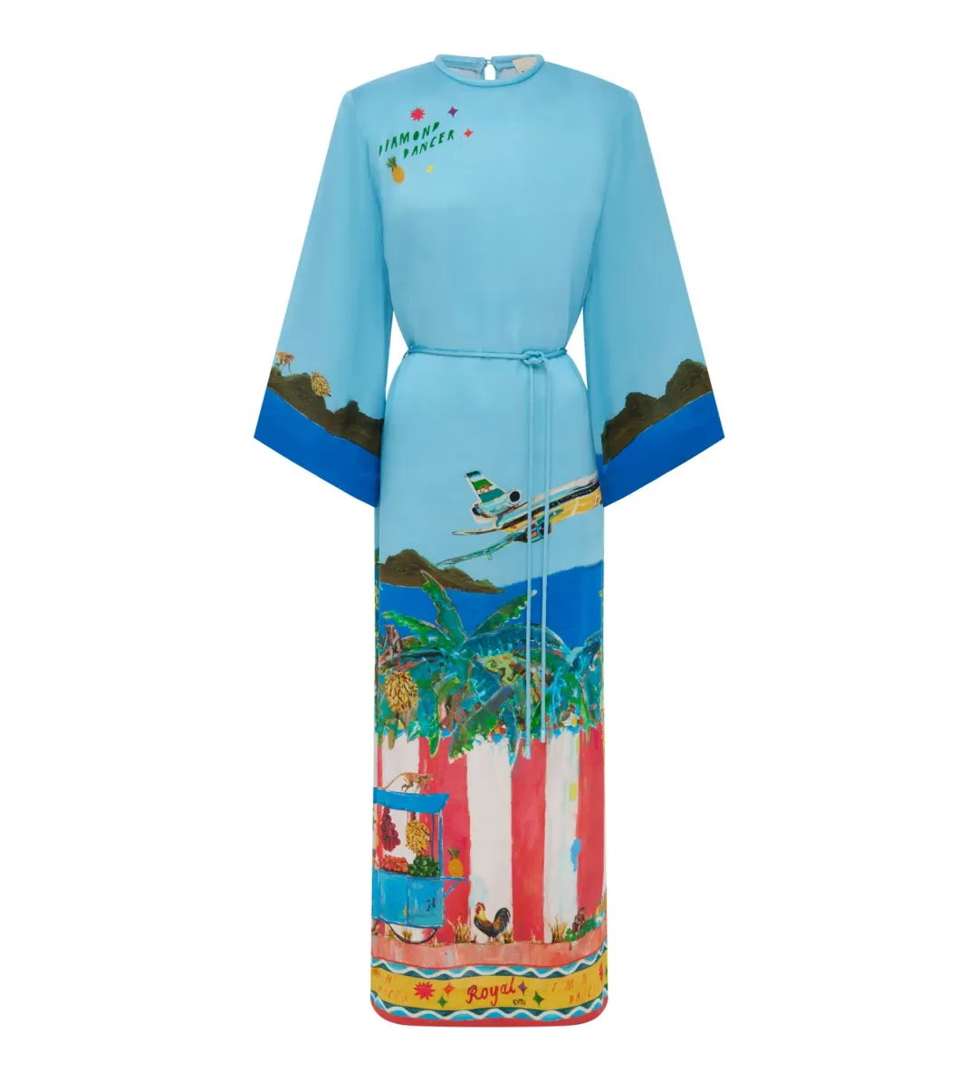 Alemais All Aboard Midi Dress Print Size AU 16 for rent on The Volte - main image