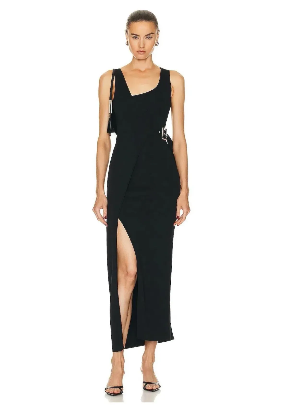 Sir The Label Modernist Belted Dress Black Size 8 - Image 1