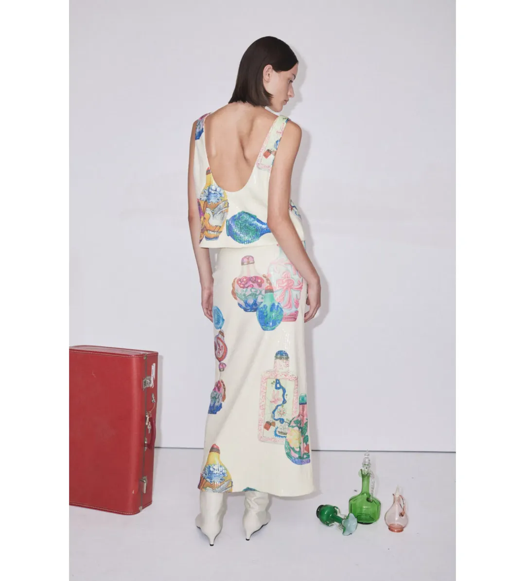 Alemais Chesca Top and Skirt Set Print Size 16 for rent on The Volte - main image