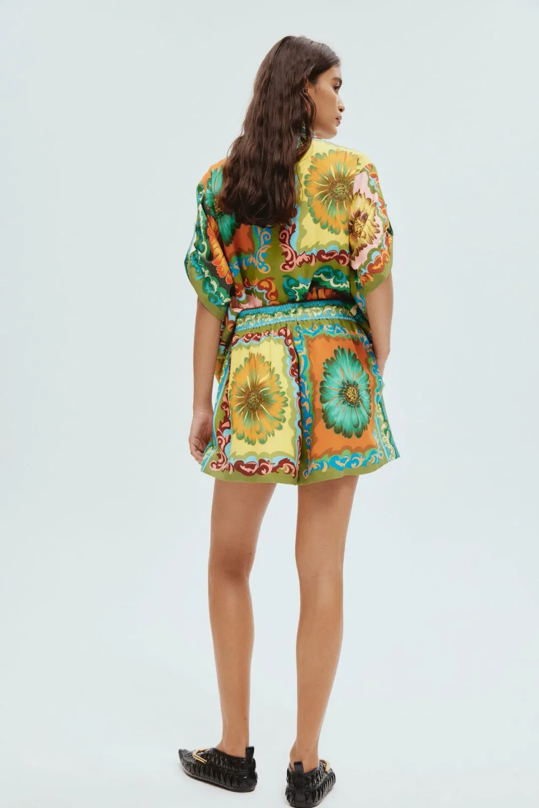 Alemais Disco Daisy Shirt and Short Set Multi Size 14 for rent on The Volte - main image