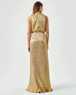 Tussah Betty Maxi Dress Gold Size 6 for rent on The Volte - image 3
