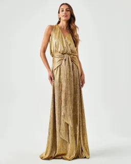 Tussah Betty Maxi Dress Gold Size 6 for rent on The Volte - image 1