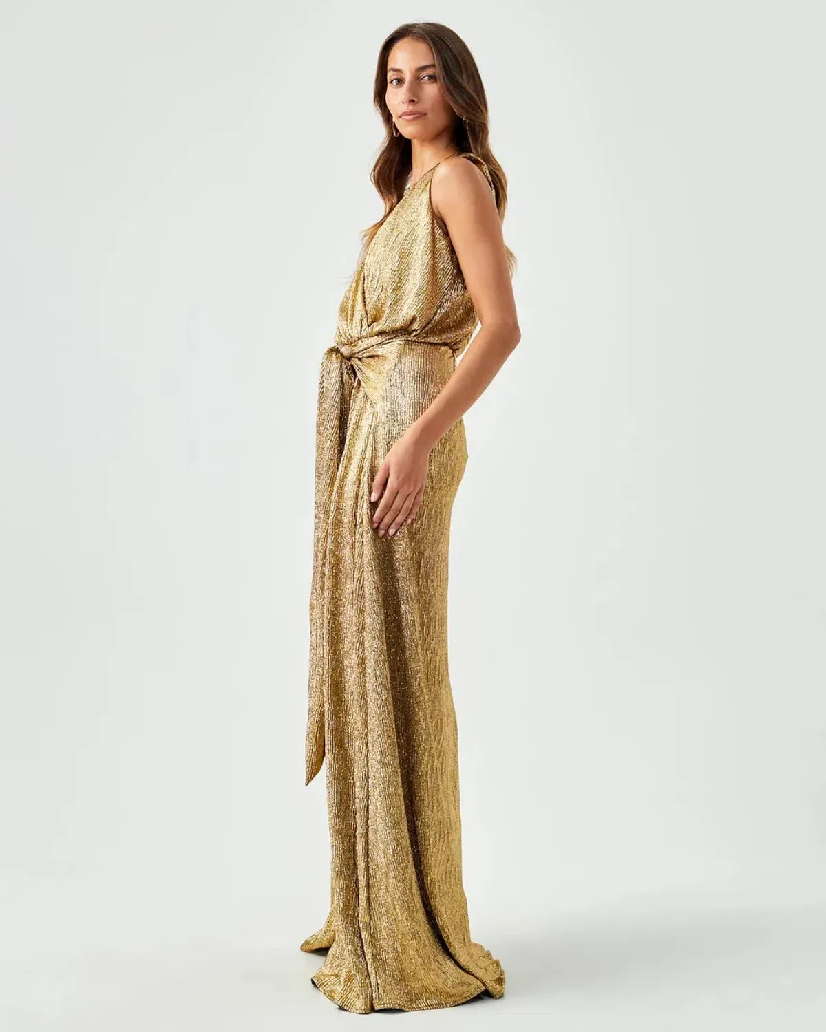 Tussah Betty Maxi Dress Gold Size 6 - Image 2