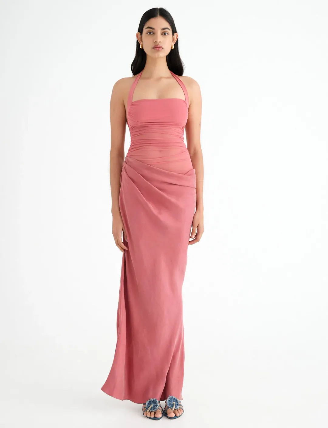 Benni Gina Maxi Dress Rose Pink Size 4 for rent on The Volte - main image