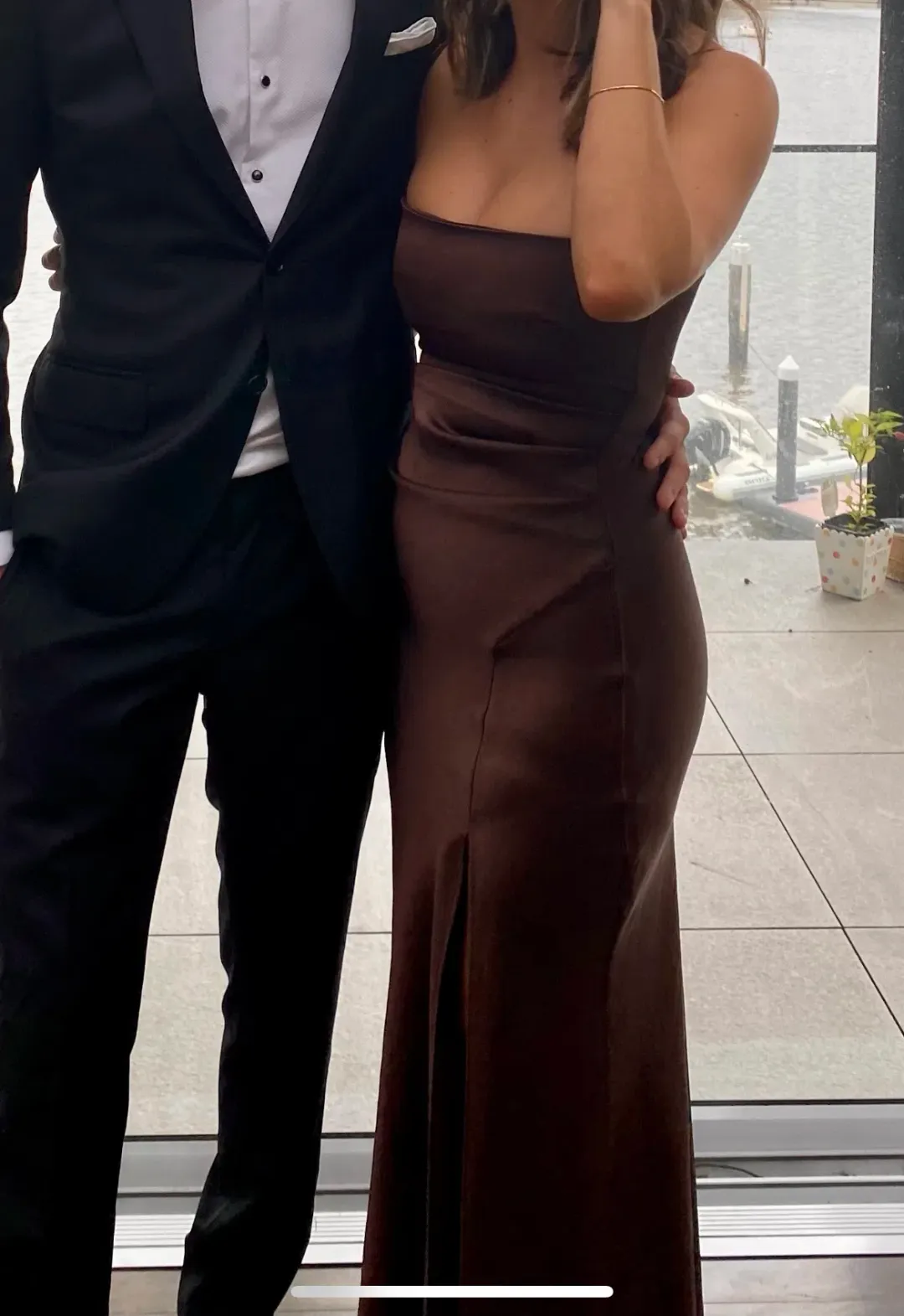 Bec & Bridge Nadia Maxi Dress Brown Size 8 for rent on The Volte - main image