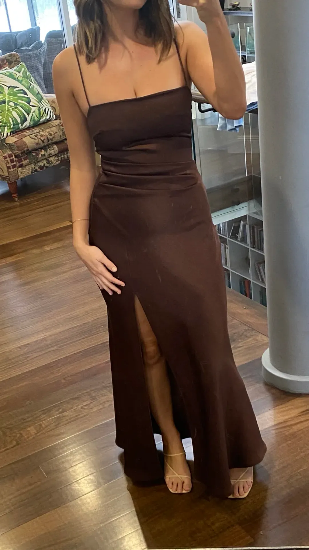 Bec & Bridge Nadia Maxi Dress Brown Size 8 for rent on The Volte - main image