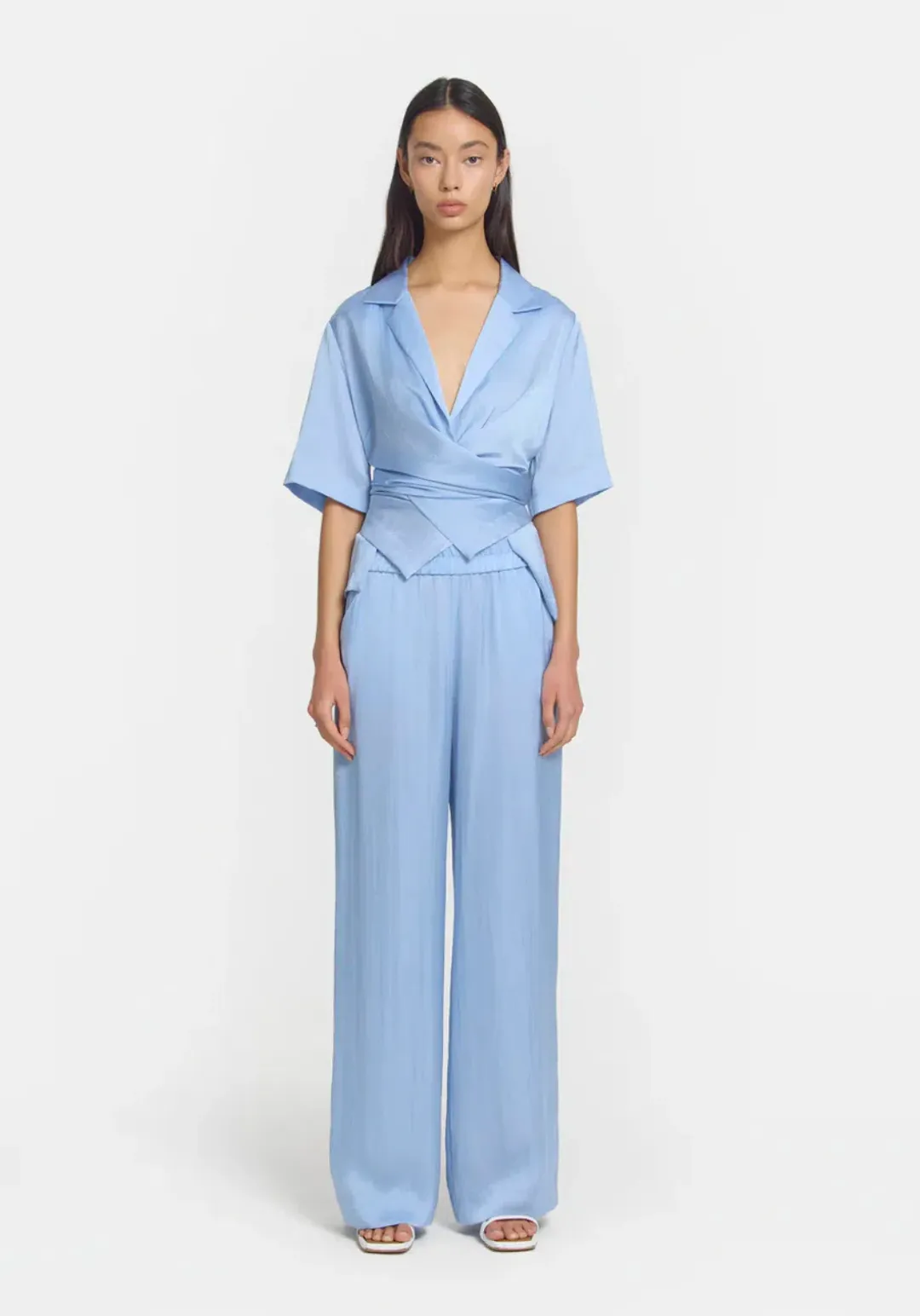 Viktoria And Woods Applause Shirt And Pilot Pant Set Hydrogen/Light Blue Size 4 / AU 14 for rent on The Volte - main image