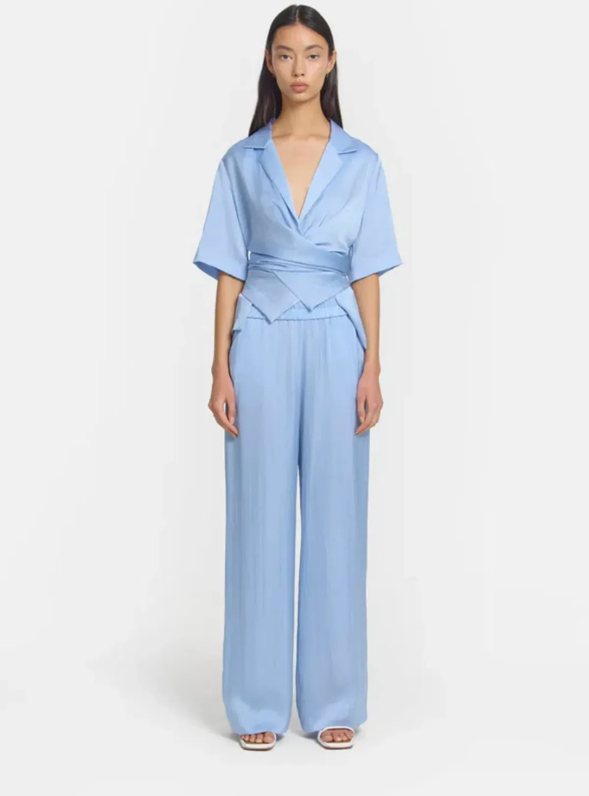 Viktoria And Woods Applause Shirt And Pilot Pant Set Hydrogen/Light Blue Size 4 / AU 14 - Image 5