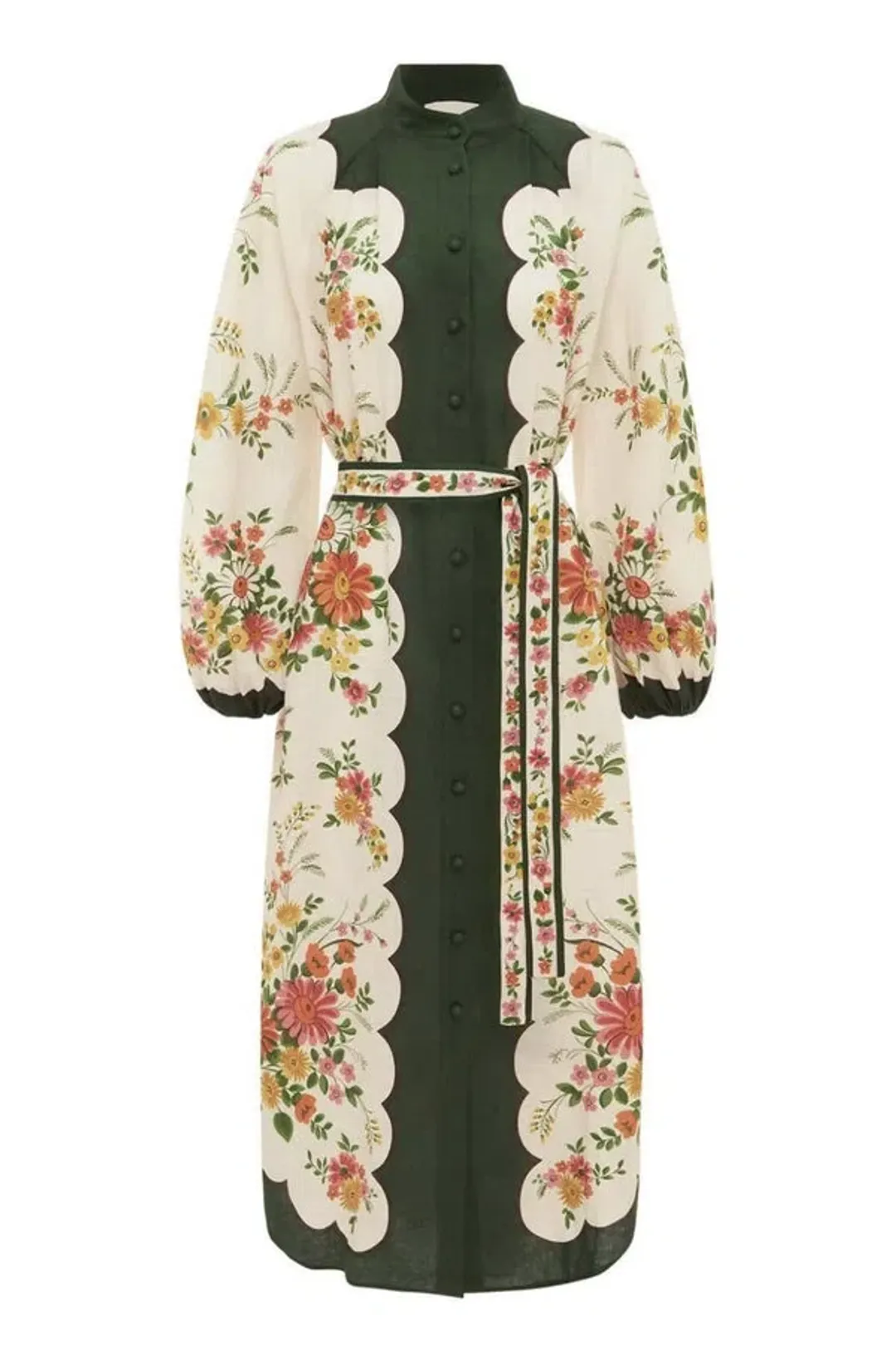 Alemais Elisabetta Midi Shirtdess Floral Size 16 for rent on The Volte - main image