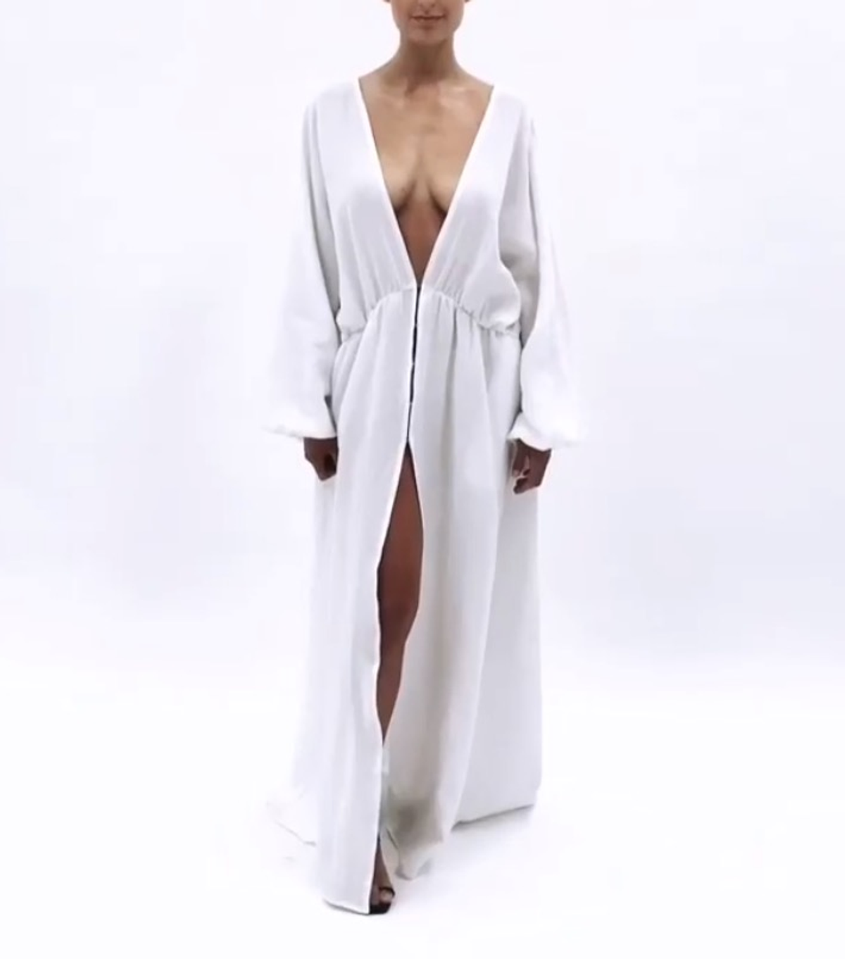 Natalie Rolt Ezra Gown Nude Size 8 - Image 1