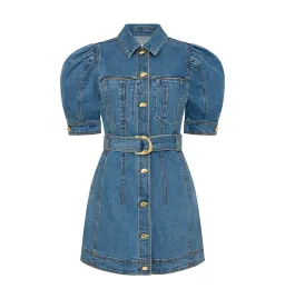 Aje Adriana Puff Sleeve Mini Dress 90's Wash Size AU 8 for rent on The Volte - image 4