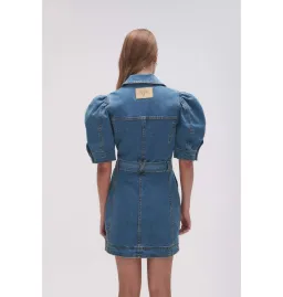 Aje Adriana Puff Sleeve Mini Dress 90's Wash Size AU 8 for rent on The Volte - image 3