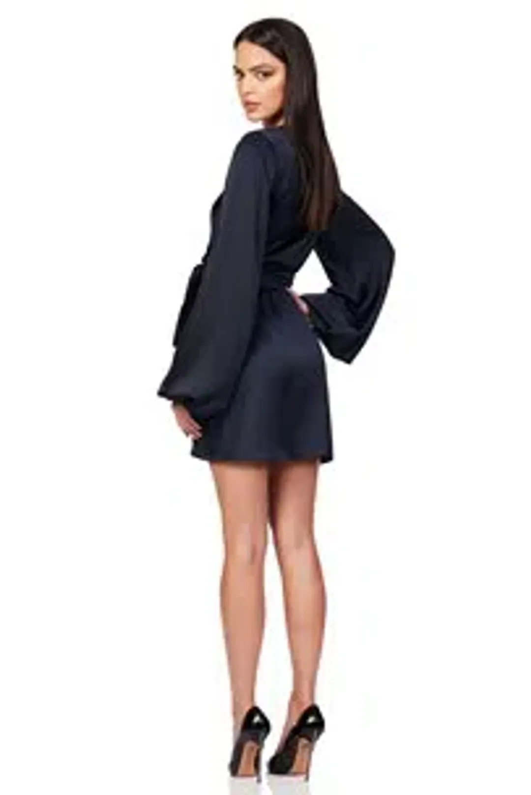 Nookie Stella Satin Mini Size Small Black for rent on The Volte - main image