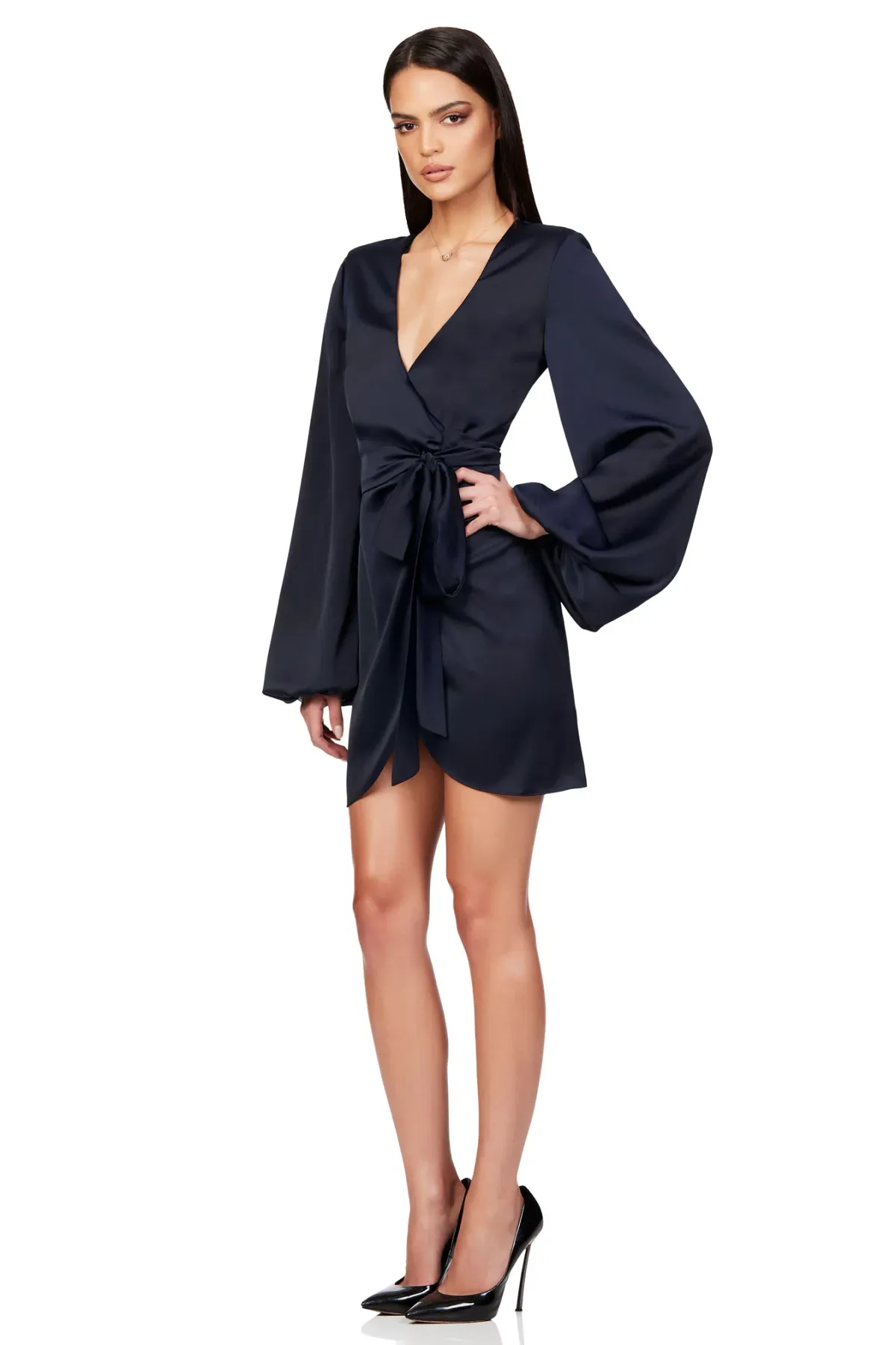 Nookie Stella Satin Mini Size Small Black - Image 1